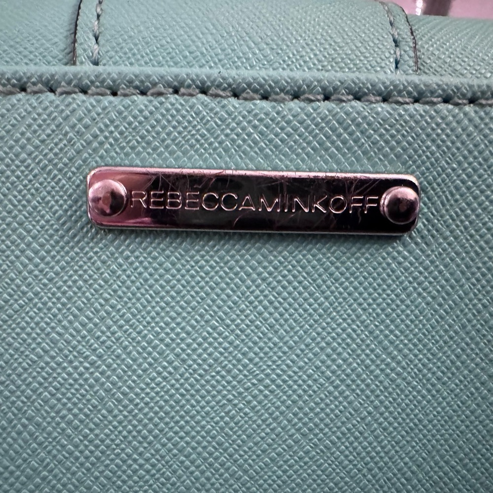 Rebecca Minkoff Turquoise Wallet with Metallic Clasp - Picture 2 of 4